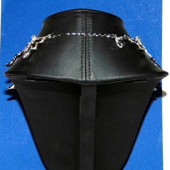 VTG Franklin Mint Alfred Durante Nightfire Icy Rhinestone Bridal Necklace Choker - Picture 4 of 4